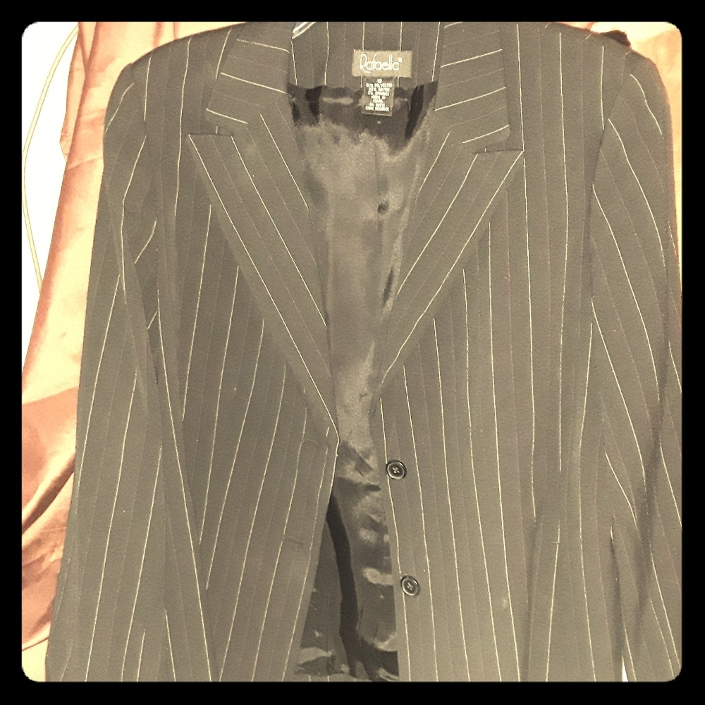 Pinstriped Suit Coat